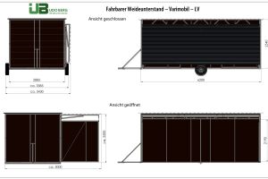 Weideunterstand Bauzeichnung