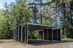 Fahrbare Weidehütte