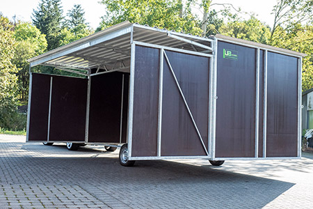 Fahrbarer Weideunterstand