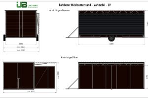 Weideunterstand Bauzeichnung