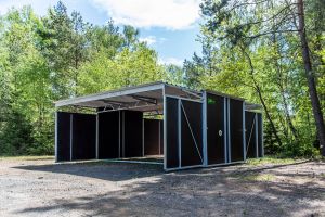 Fahrbare Weidehütte